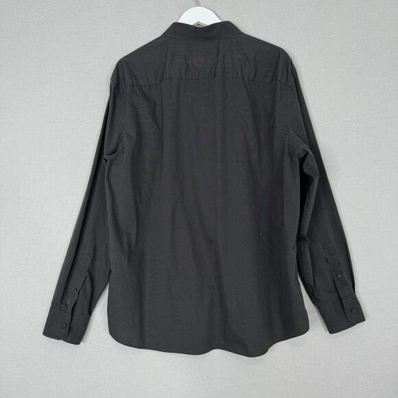 Untuckit Mens Wrinkle Free Black Stone Shirt XXX Large 100% Cotton Regular Fit - Picture 8 of 14